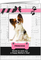 from the Dog Fun Mother’s Day Pink and Black with Pet’s Photo card