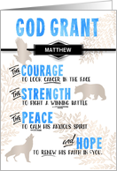 Cancer Get Well Prayer Wildlife Theme with Recipient’s Name card