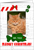 from the Cat Meowy Christmas with Pet’s Photo and Name Vertical card