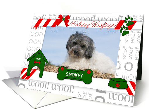 from the Dog Holiday Woofings with Pet's Photo and Name... (1544048)