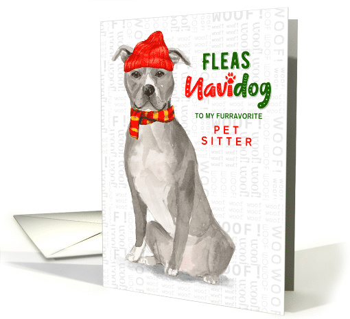 for the Pet Sitter Gray Staffordshire Terrier Fleas... (1545740)