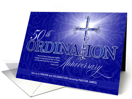 50th Ordination Anniversary Celebration Blue and Silver... (1553958)