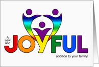 It’s a Girl Congratulations LGBT Rainbow Theme card