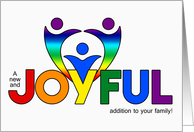 It’s a Boy Congratulations LGBT Rainbow Theme card