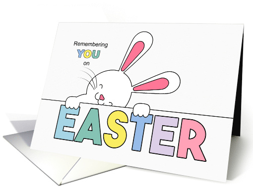 Easter Bunny and Sweet Pastel Color Palette card (1556074)