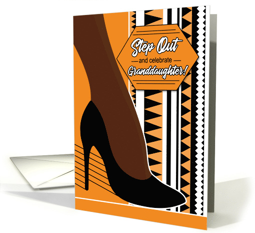 Birthday Adult Granddaughter Dark Skinned Woman's Leg card (1557134)