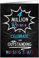 Nurses Week Chalkboard Theme with ANA Color Scheme for 2019 card