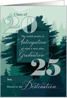 Son Graduation Class of 2024 Mountain Theme Congratulations card