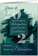 Son in Law Graduation Class of 2024 Mountain Theme card