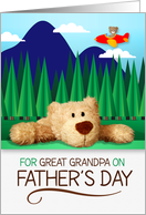 for Great Grandpa on Father’s Day Teddy Bear Mountain card