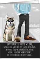 Malamute from the Dog Father's Day Funny Dog Breed Specific