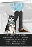 Malamute from the Dog Father’s Day Funny Dog Breed Specific card