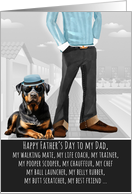 Rottweiler from the Dog Father's Day Funny Dog Breed Specific