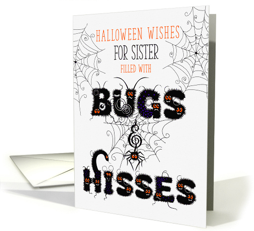 for Young Sister Halloween Bugs and Hisses card (1579576)