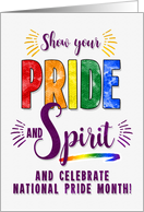 National Pride Month...