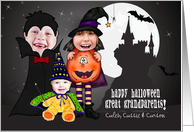 for Great Grandparents Kids Halloween Costume 3 Photo Custom card