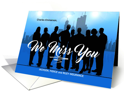 Dormant Clients and Customers Miss You Business Team Custom card