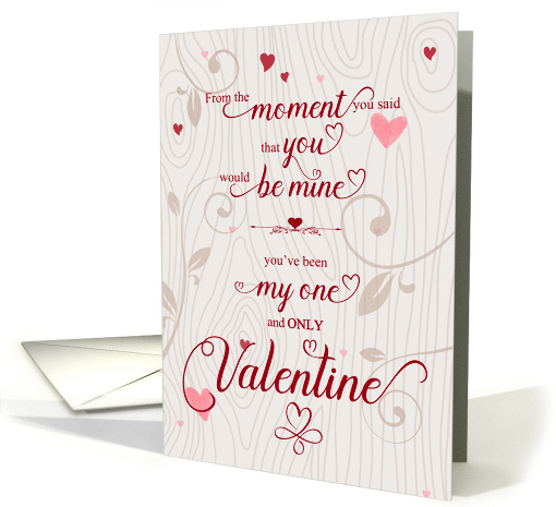 for Him Valentine's Day Romantic and Tender Botanical Hearts card