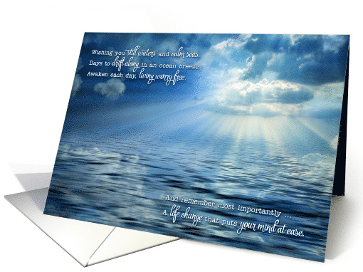 Encouragement Light Through Stormy Skies over the Sea card (1606096)