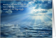 Encouragement Light Through Stormy Skies over the Sea card