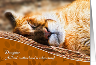 for Daughter on Mother’s Day Funny Puma Lion and Sentiment card