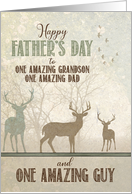 for an AMAZING Grandson Father’s Day Deer in the Forest card