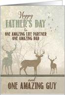 for an AMAZING Life Partner Father’s Day Deer in the Forest card