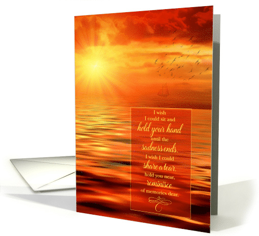 Encouragement During COVID 19 Sunset over the Ocean card (1617258)
