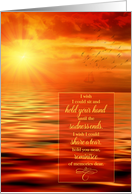 Encouragement During COVID 19 Sunset over the Ocean card