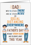 Social Distancing Father’s Day Typography card