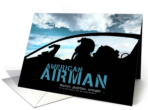 American Airman Veteran Air Force Thinking of You card (1626732)