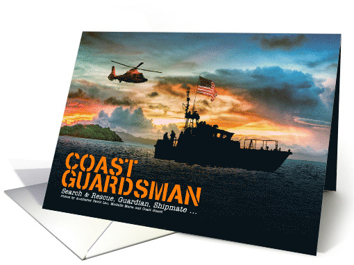 Coast Guardsman Thinking of You Veteran to Veteran card (1628250)