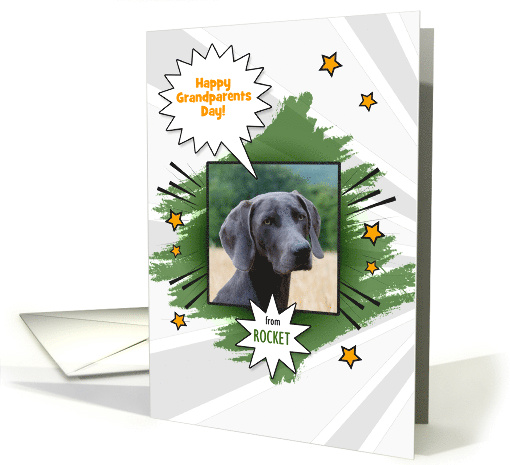 Grandparents Day from the Dog or Granddog with Photo and Name card