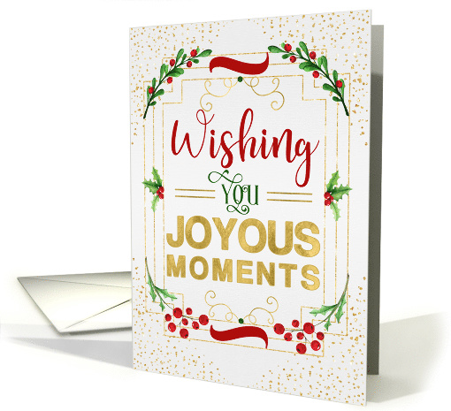 Joyous Moments and Simple Pleasures Holly and Berries card (1638206)