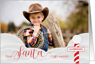 Dear Santa I Can Explain Christmas Photo with Name card