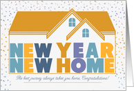 New Year New Home Congratulations Pastel Hues card
