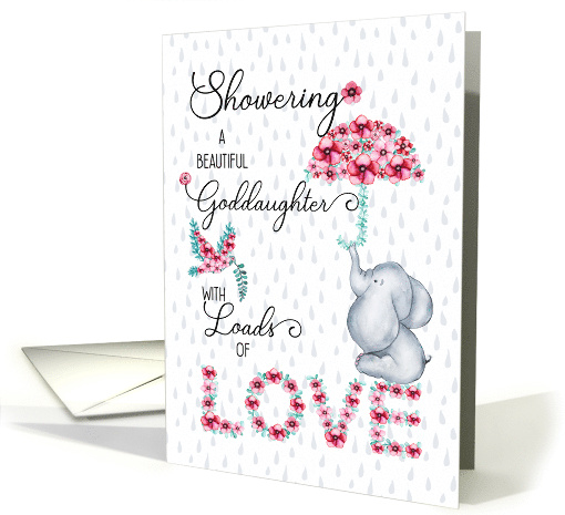 for Goddaughter on Mother's Day Showering You with Love Spring card