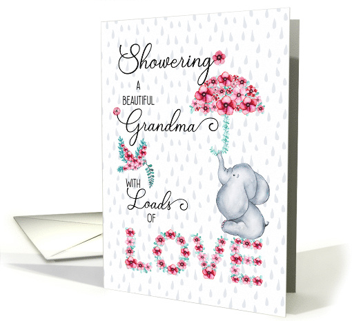 for Grandma on Mother's Day Showering You with Love Spring card