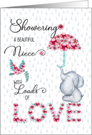 for Niece on Mother’s Day Showering You with Love Spring card