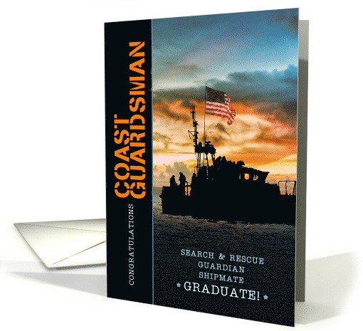 Coast Guardsman Basic Training Graduate Congratulations card (1683602)