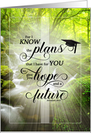 Ministry School Graduation Woodland River Scripture card