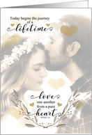 Christian Engagement Congratulations Bride and Groom Bible Verse card