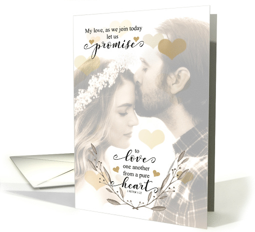 for Bride from her Groom Christian Promise Bible Scripture card