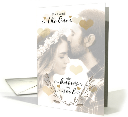 Engagement Announcement the One Who Knows My Soul card (1688308)