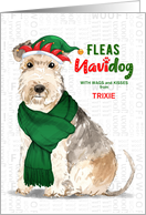 From the Dog Christmas Lakeland Terrier Fleas NaviDOG Custom card
