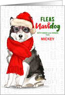 From the Dog Christmas Malamute Funny Fleas NaviDOG Custom card