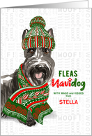 From the Dog Christmas Scottish Terrier Fleas NaviDOG Custom card