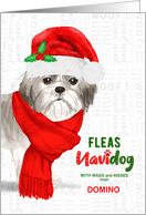 From the Dog Christmas Imperial Shih Tzu Fleas NaviDOG Custom card
