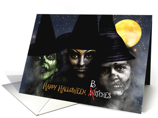 Funny Adult Happy Halloween Witches card (1695044)