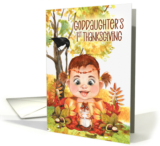 Goddaughter's 1st Thanksgiving with Forest Friends card (1726820)